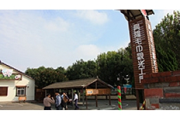 興隆毛巾觀光工廠入口意象的照片