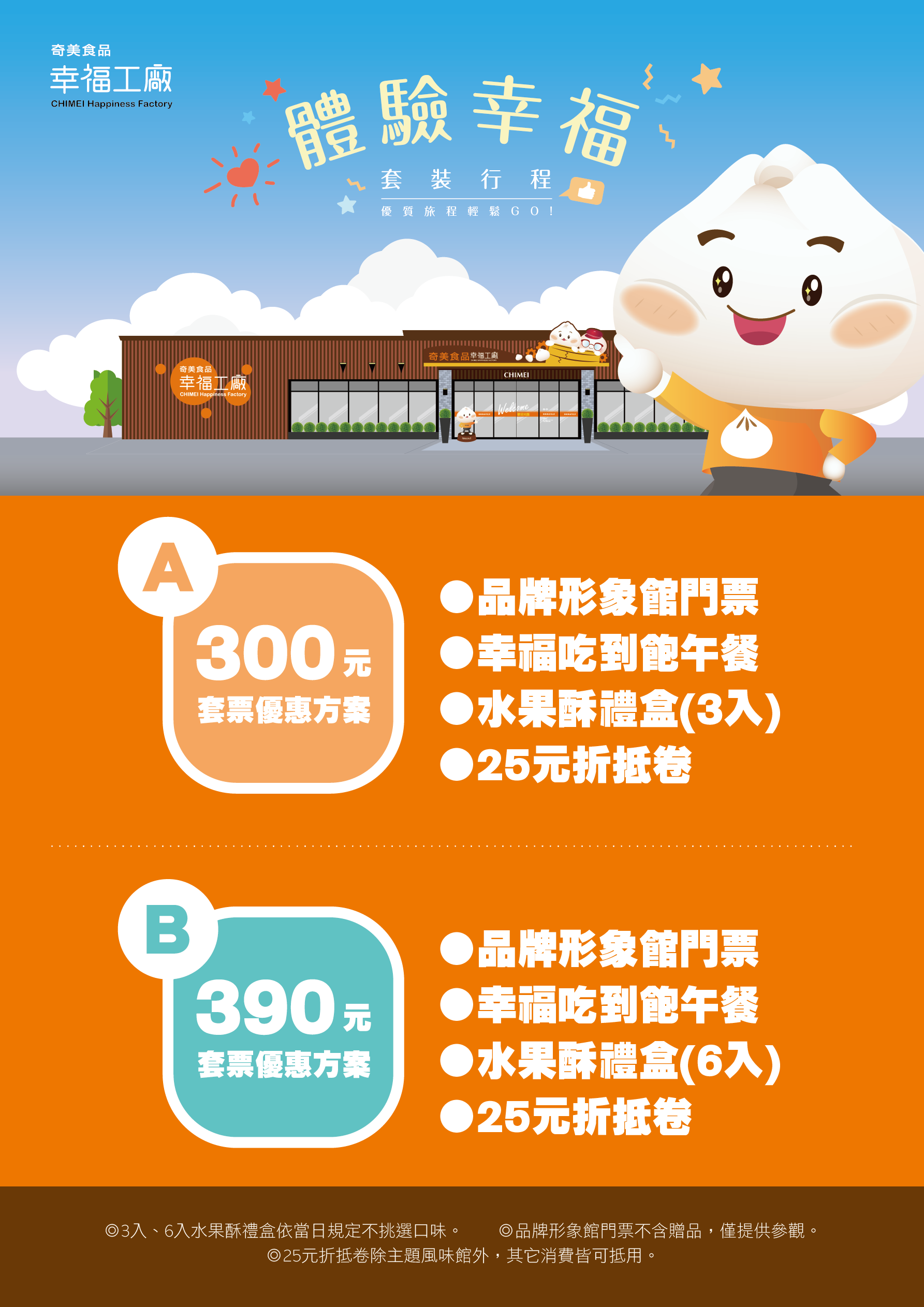 幸福套票。體驗幸福.玩的聰明,花的超值,吃的滿足 ♥ 奇美食品幸福工廠(2023/08/25) 幸福套票。體驗幸福.玩的聰明,花的超值,吃的滿足 ♥ 奇美食品幸福工廠(2023/08/25)